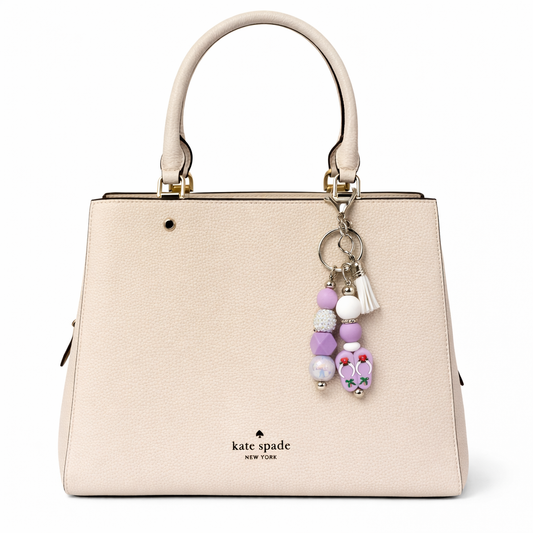 Flip Flop Charm – Coastal Beaded Bag Accent & Key Ring