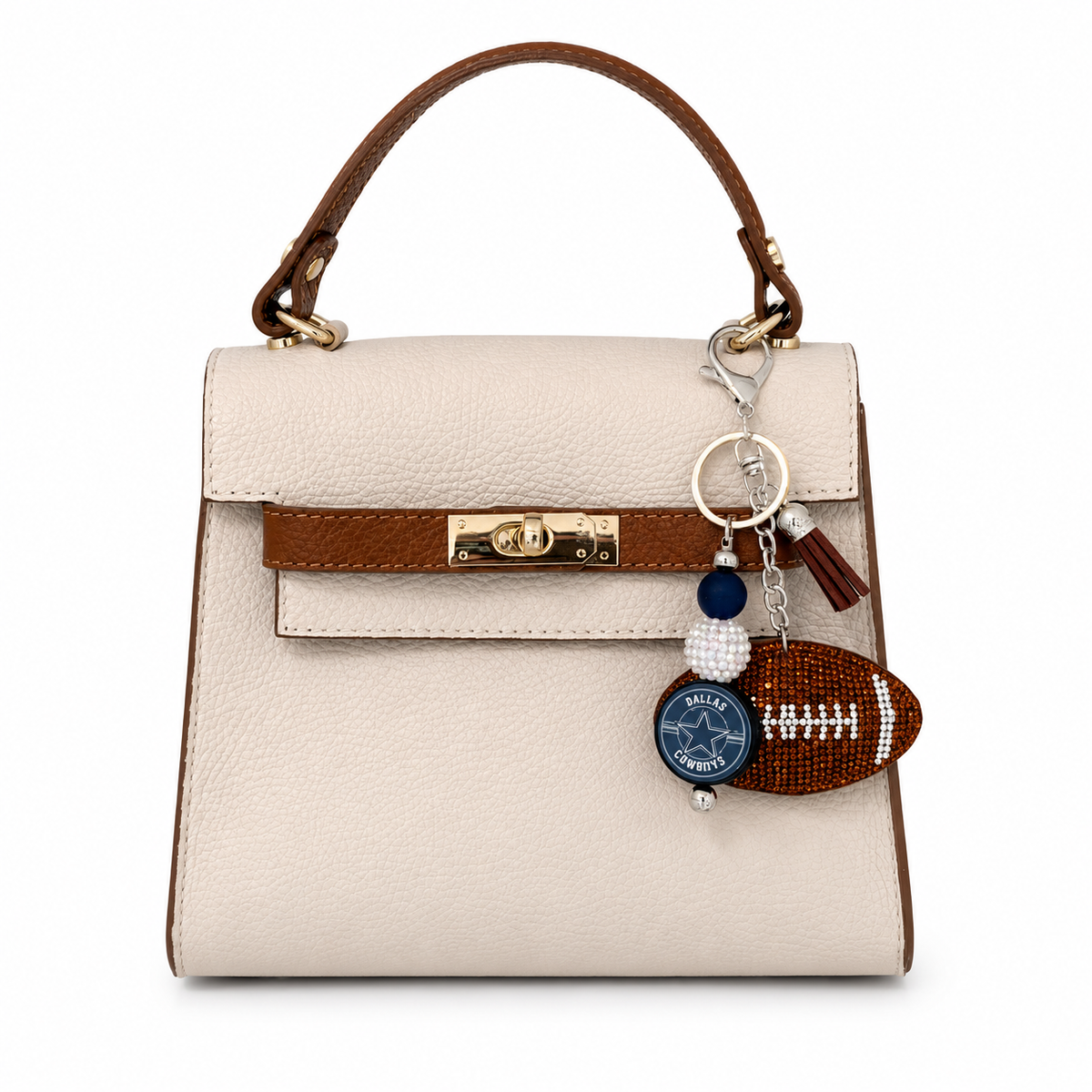 Dallas Football Bag Accent – Handmade Game Day Accessory