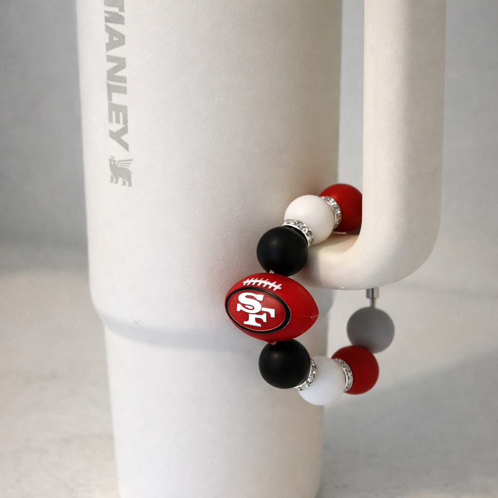 Football Tumbler Accent – Handmade Game Day Accessory