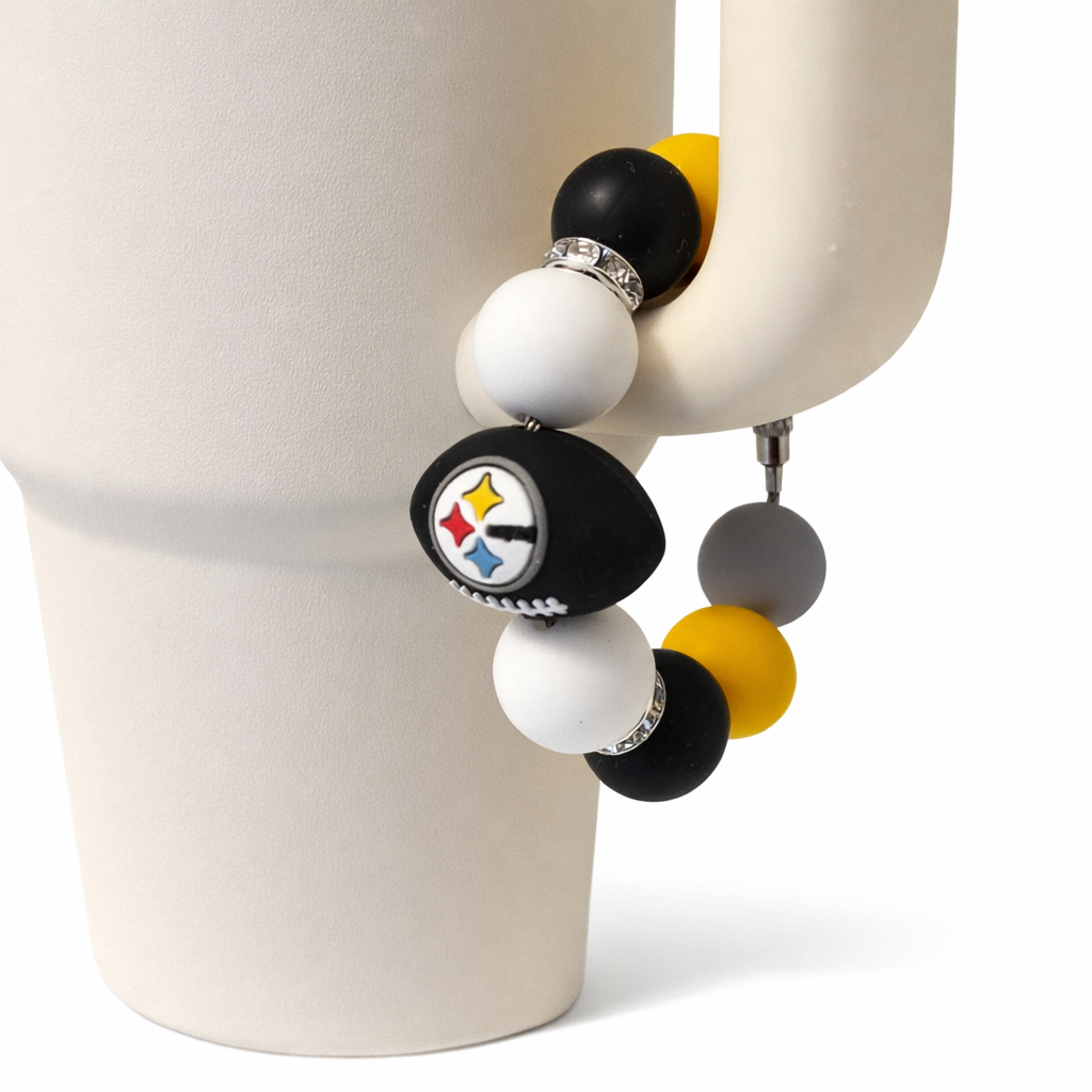 Football Tumbler Accent – Handmade Game Day Accessory