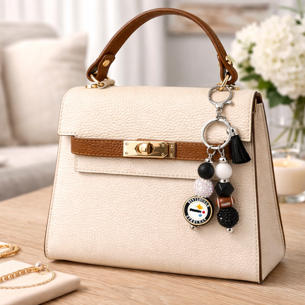 Football Bag Accent – Handmade Game Day Accessory