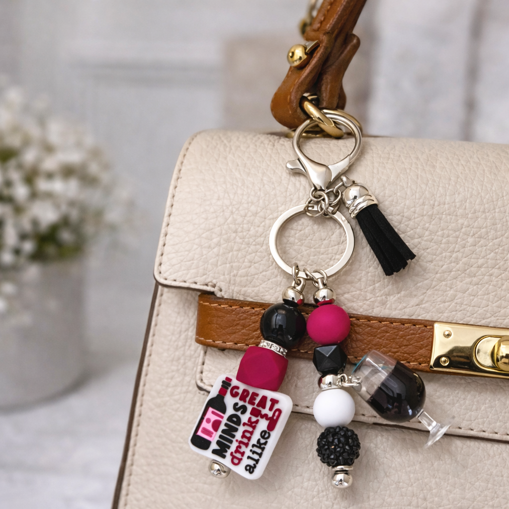 Wine Lover Bag Accent – “Great Minds Drink Alike”