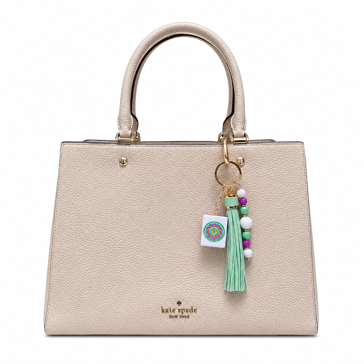 Mahjong Tile Bag Charm Collection | Handmade Purse Charm & Keychain Accessory