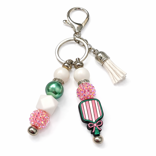 Pickleball Bag Charm Keychain