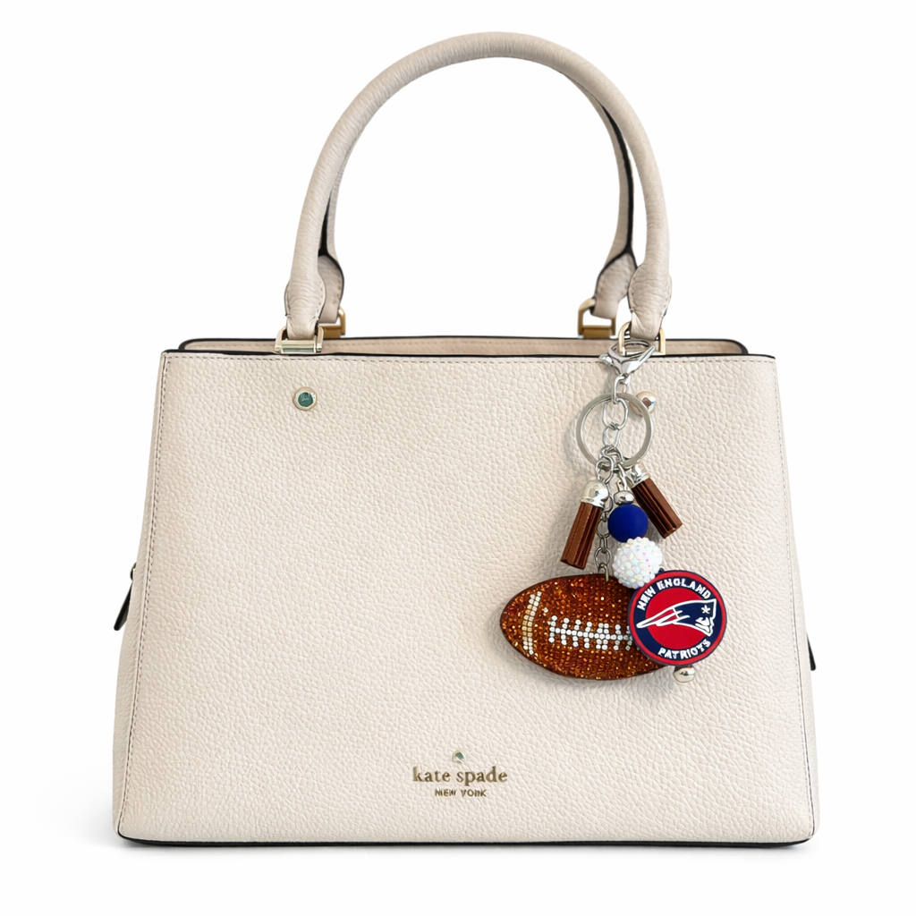 Football Bag Accent– Rhinestone Purse Accessory