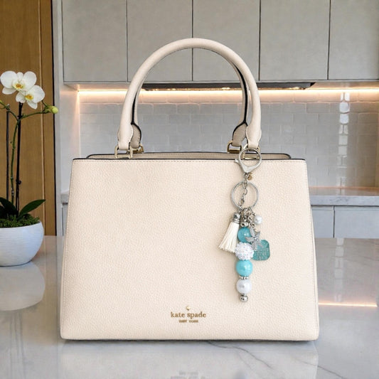 Dreaming of the Sea Bag Accent– Coastal Beaded Handbag Accessory