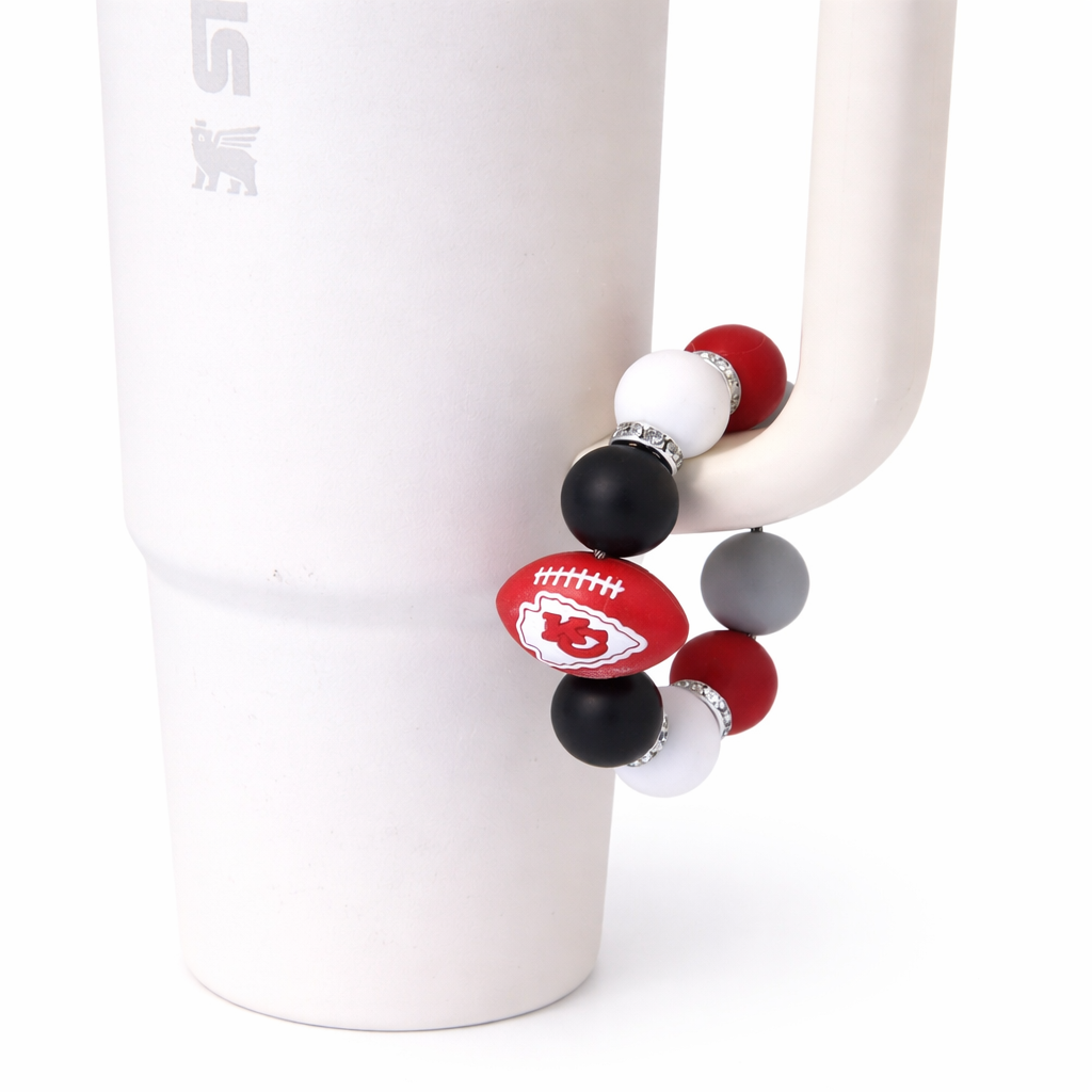 Football Tumbler Accent – Handmade Game Day Accessory