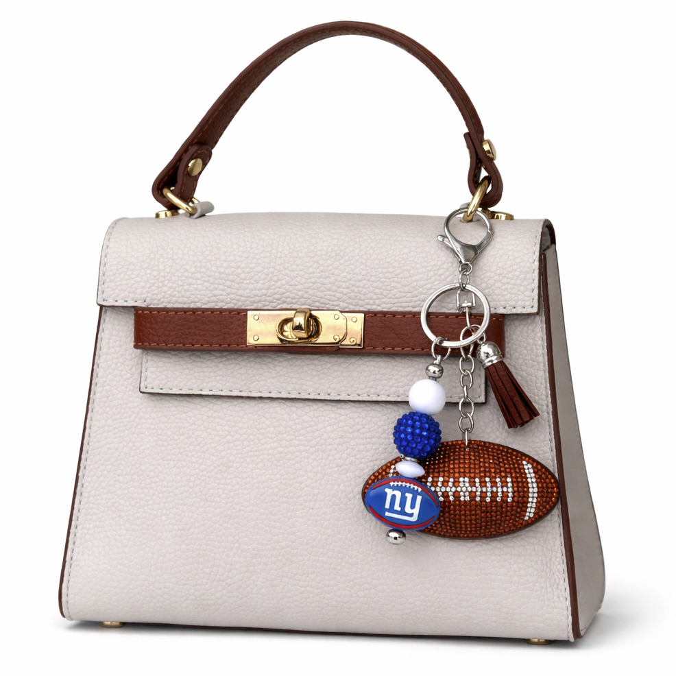Football Bag Accent – Handmade Game Day Accessory