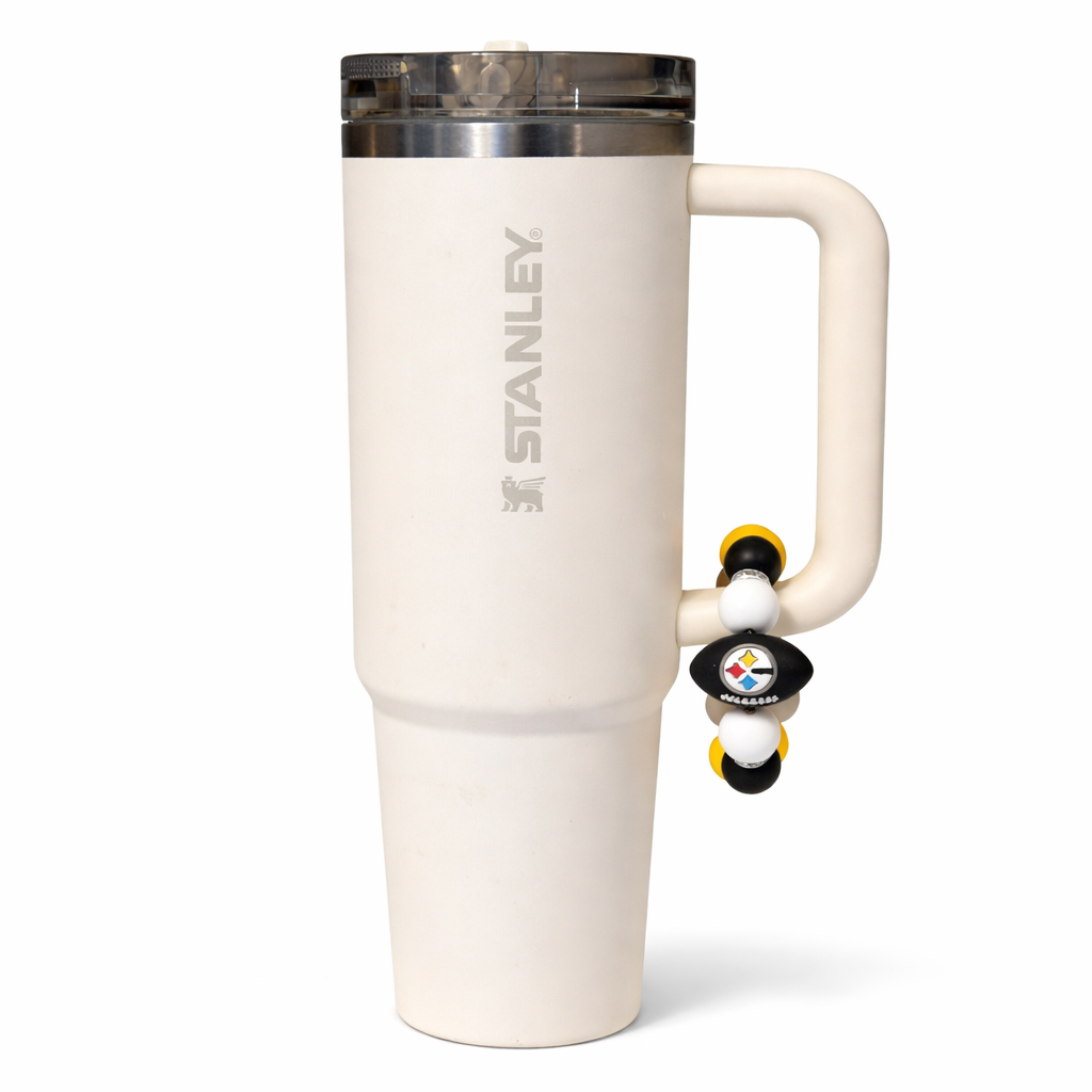 Football Tumbler Accent – Handmade Game Day Accessory