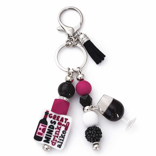 Wine Lover Bag Accent – “Great Minds Drink Alike”