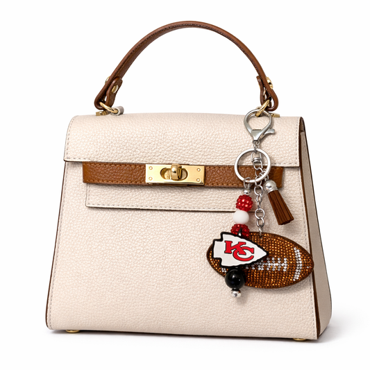 Football Bag Accent – Handmade Game Day Accessory