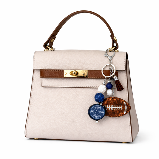 Football Bag Accent – Handmade Game Day Accessory