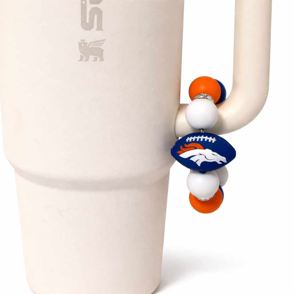 Football Tumbler Accent – Handmade Game Day Accessory