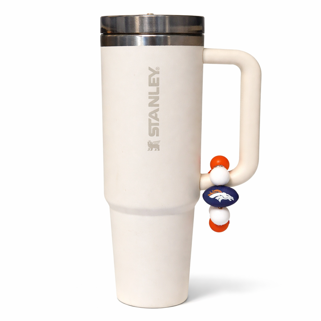 Football Tumbler Accent – Handmade Game Day Accessory