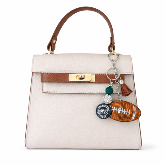 Football Bag Accent – Handmade Game Day Accessory