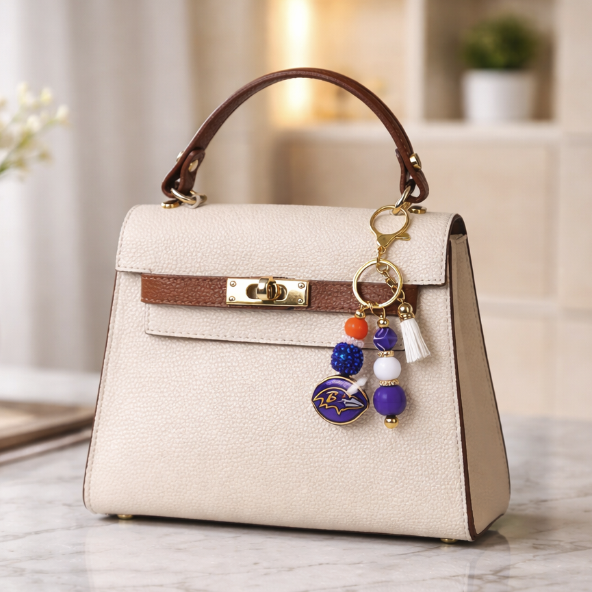 Football Bag Accent – Handmade Game Day Accessory