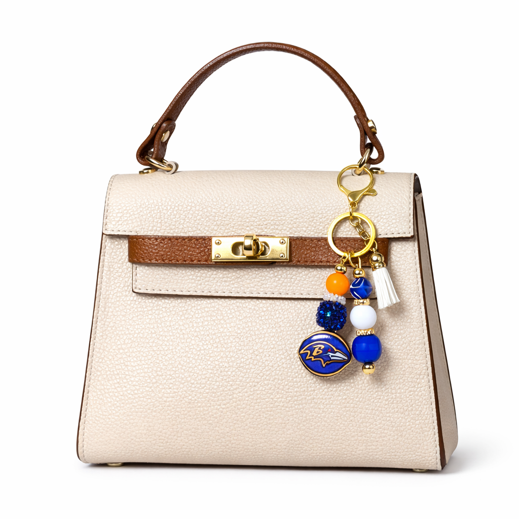 Football Bag Accent – Handmade Game Day Accessory