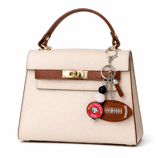 Football Bag Accent – Handmade Game Day Accessory