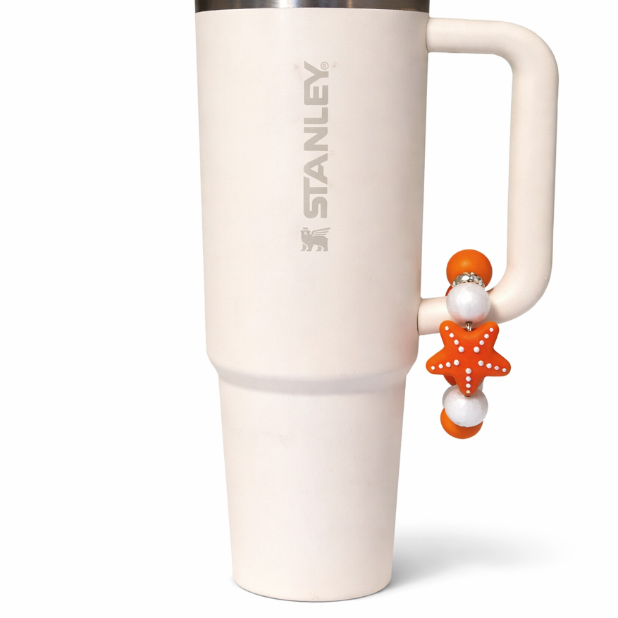 Starfish Tumbler Accent – Beaded Cup Handle Charm
