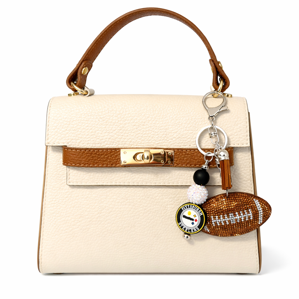 Football Bag Accent – Handmade Game Day Accessory