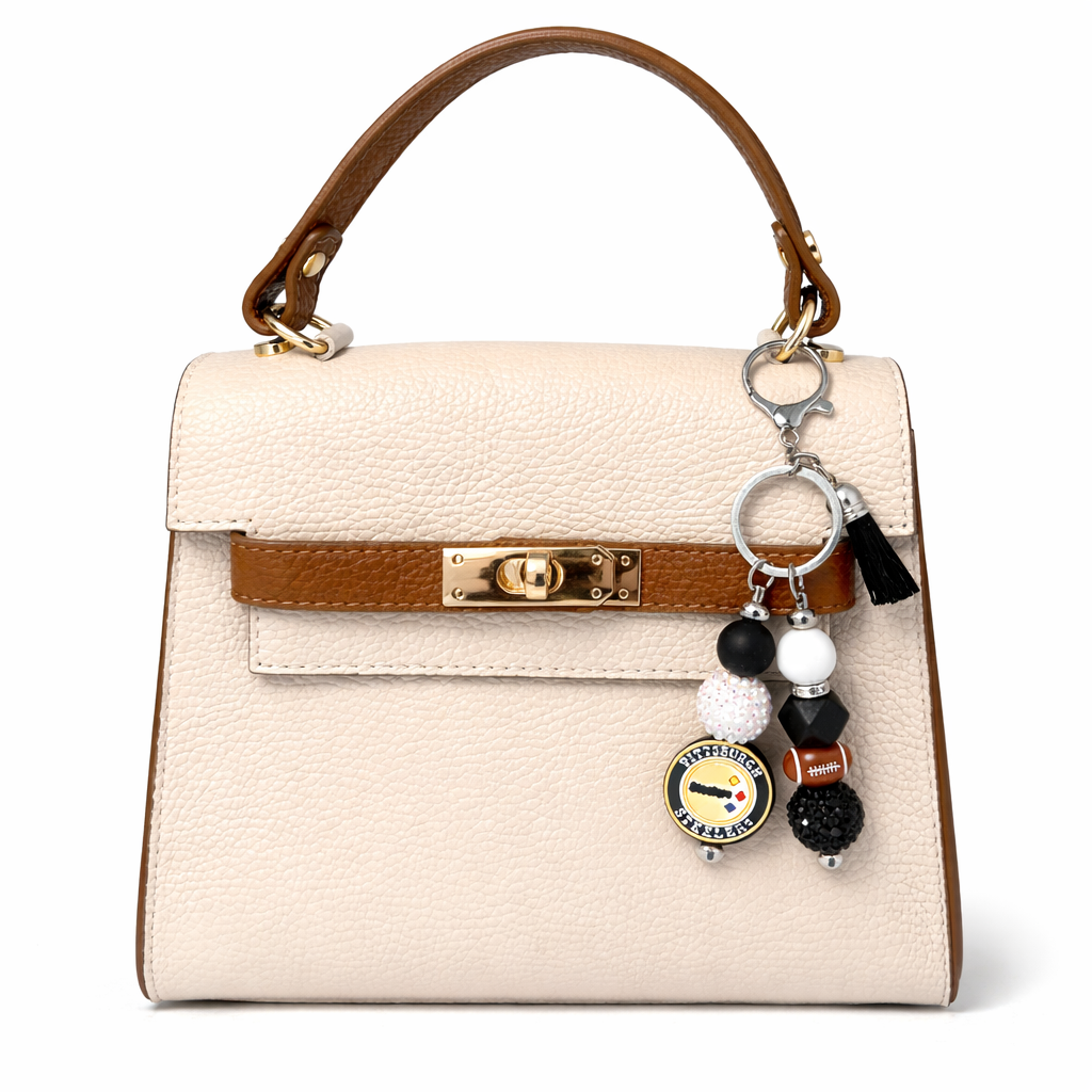 Football Bag Accent – Handmade Game Day Accessory