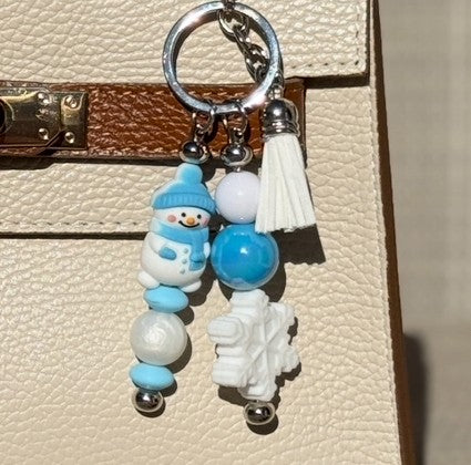 Winter Wonderland Bag Charm, Accessory, Key Ring
